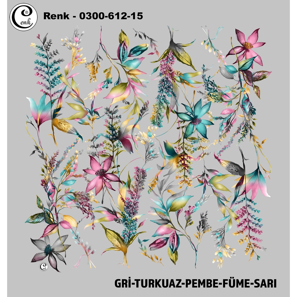 Cenk Desenli Oyalık Yazma - 0300-612 - Renk-01