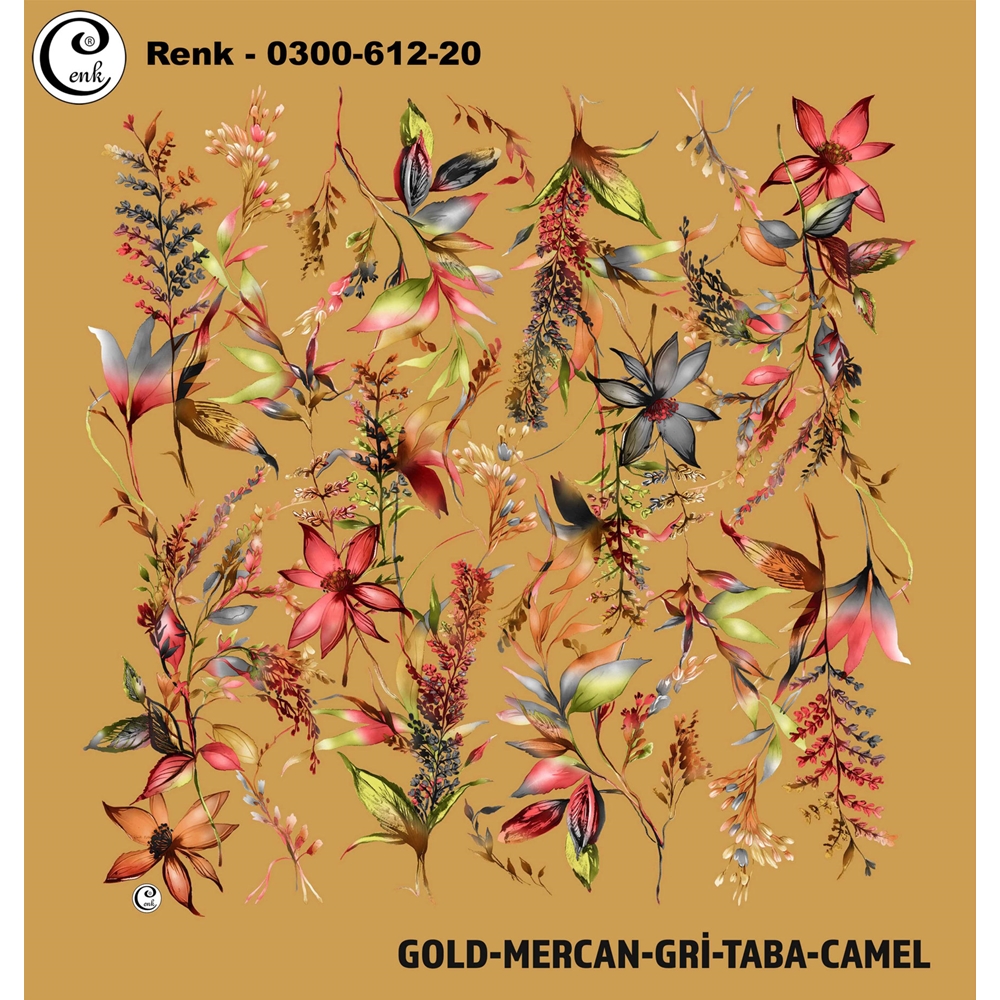 Cenk Desenli Oyalık Yazma - 0300-612 - Renk-01