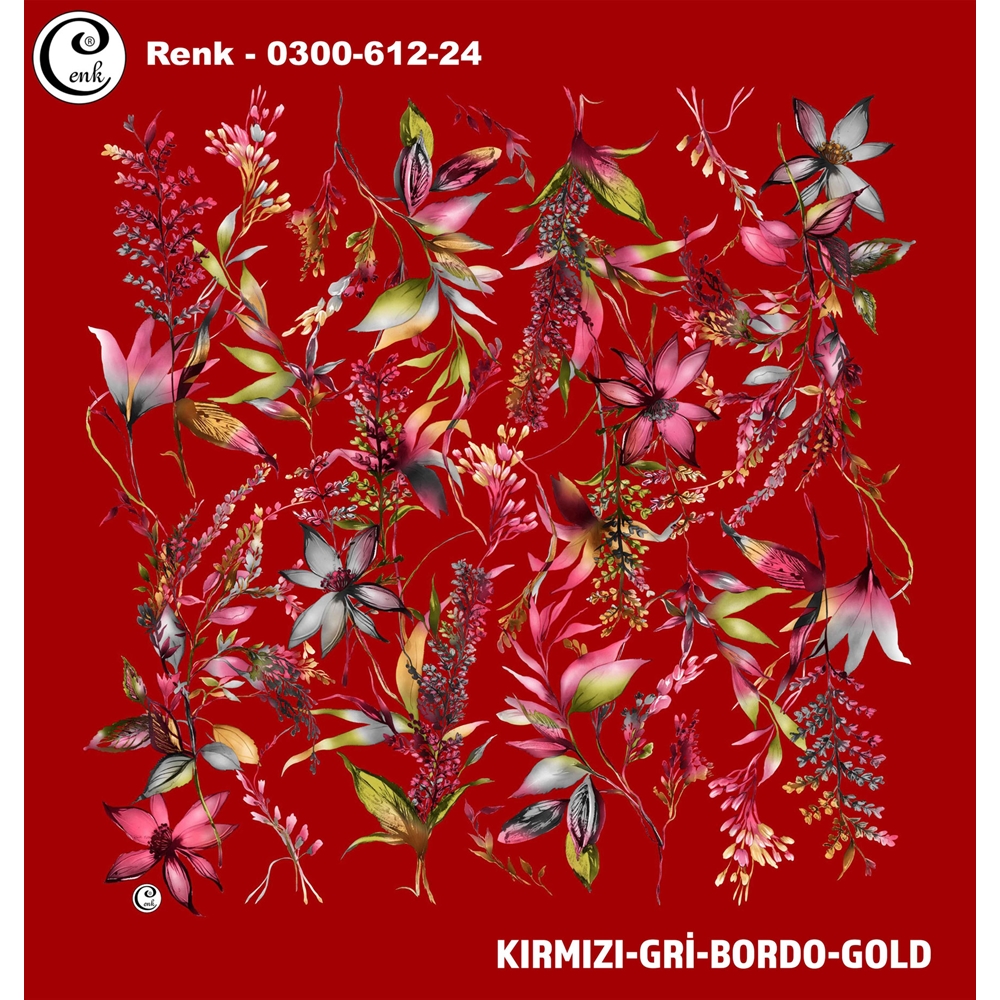 Cenk Desenli Oyalık Yazma - 0300-612 - Renk-01