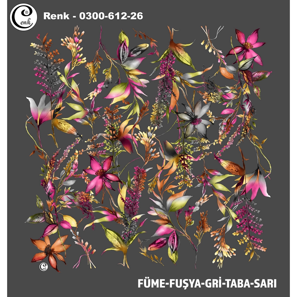 Cenk Desenli Oyalık Yazma - 0300-612 - Renk-01