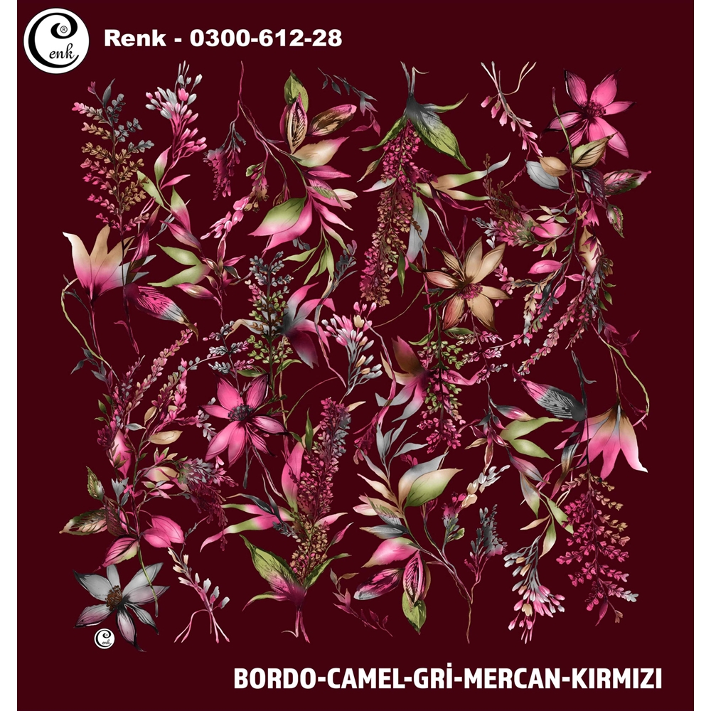 Cenk Desenli Oyalık Yazma - 0300-612 - Renk-01