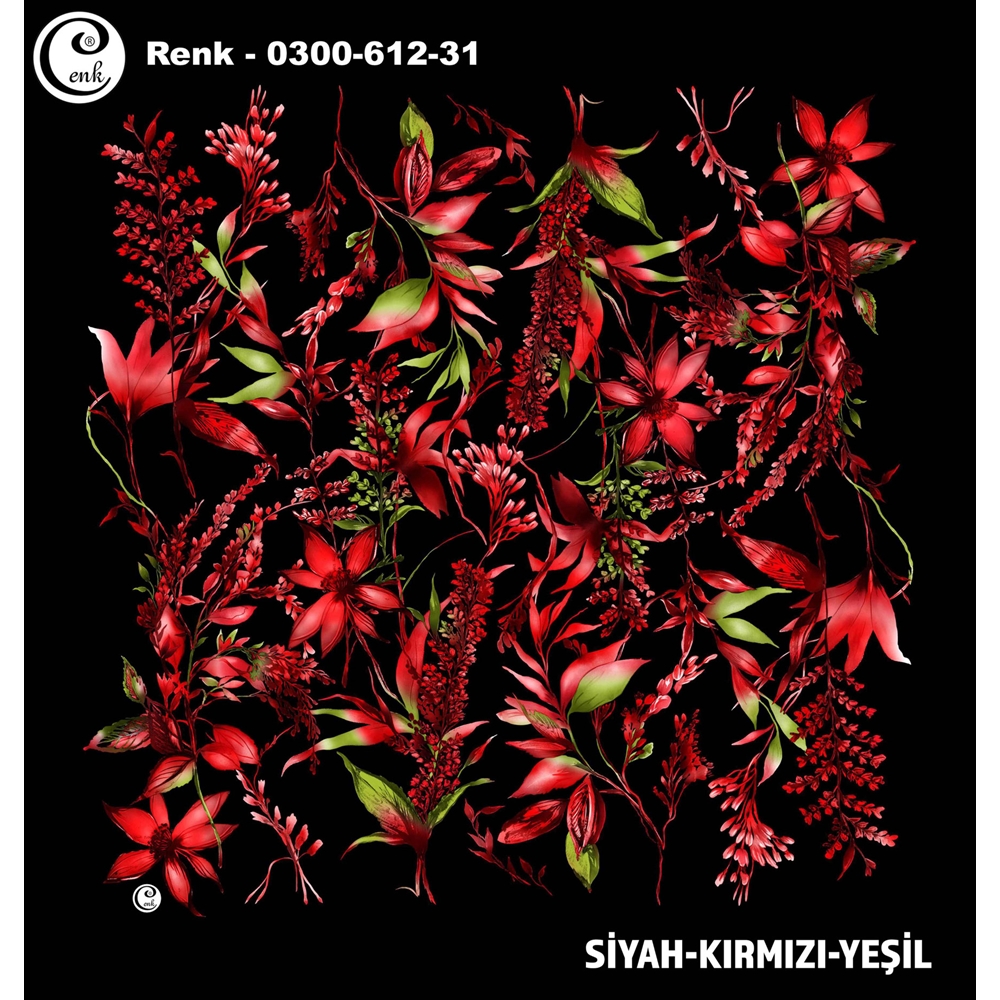 Cenk Desenli Oyalık Yazma - 0300-612 - Renk-01
