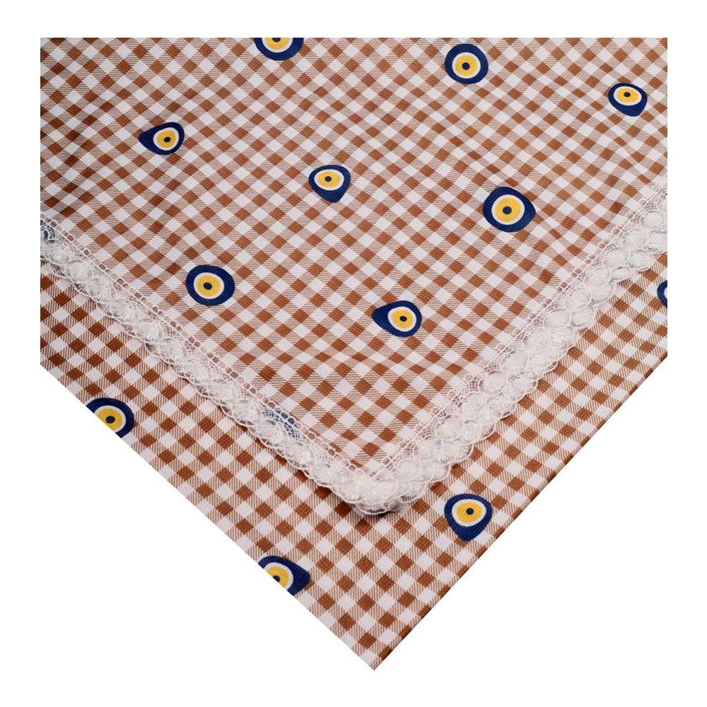 Baysem 150 x 150 cm. Güpürlü Dijital Raşel Masa Örtüsü - Sofra Bezi - Renk-29