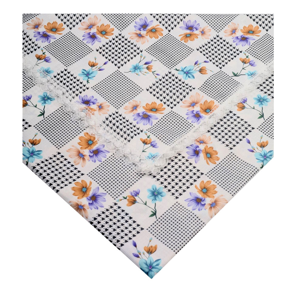 Baysem 200 X 200 cm. Güpürlü Dijital Raşel Masa Örtüsü - Sofra Bezi - Renk-11