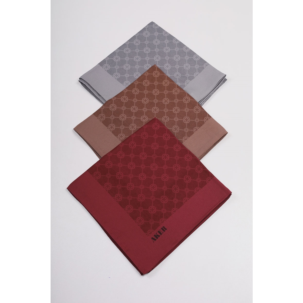 Aker Elegance Monogram Eşarp - Desen-05
