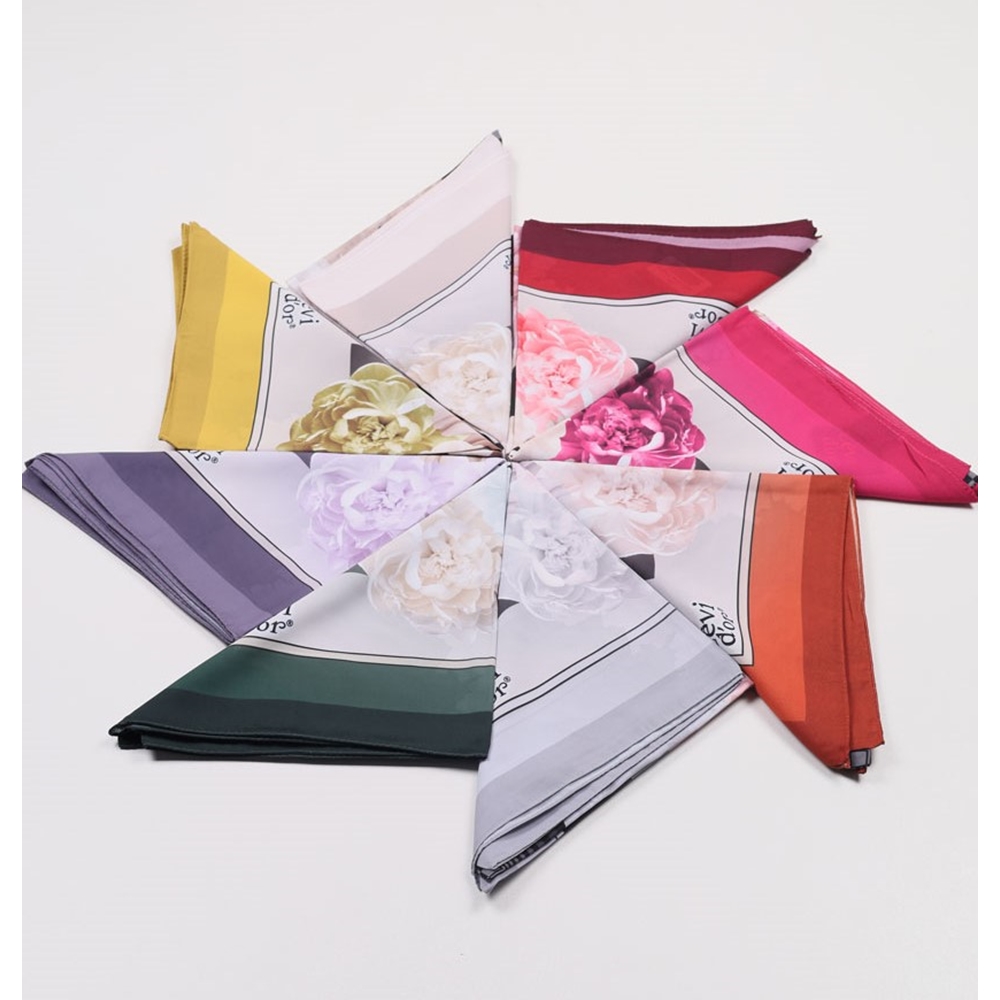 Levidor Desenli Violet Eşarp - Desen-01