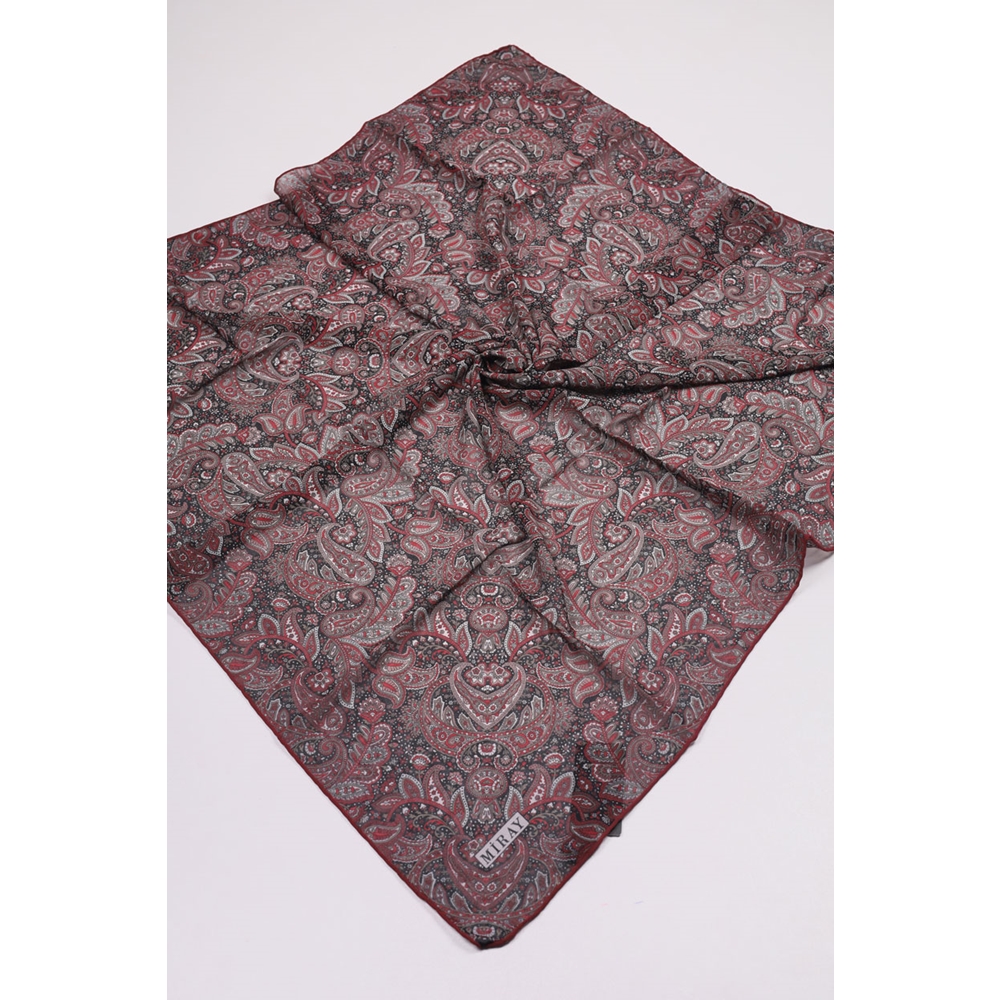Miray Desenli Krep Eşarp - Desen-01 - Renk-01