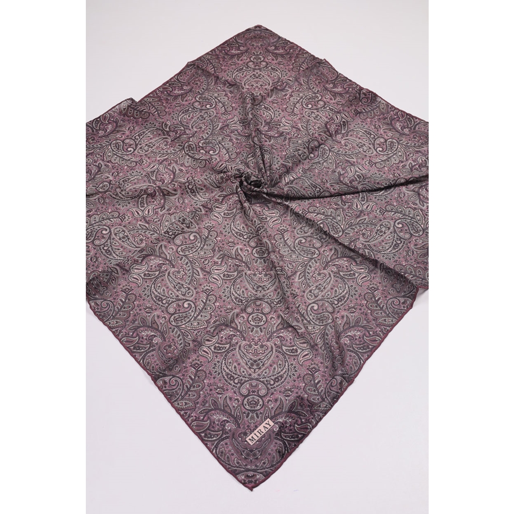 Miray Desenli Krep Eşarp - Desen-01 - Renk-01