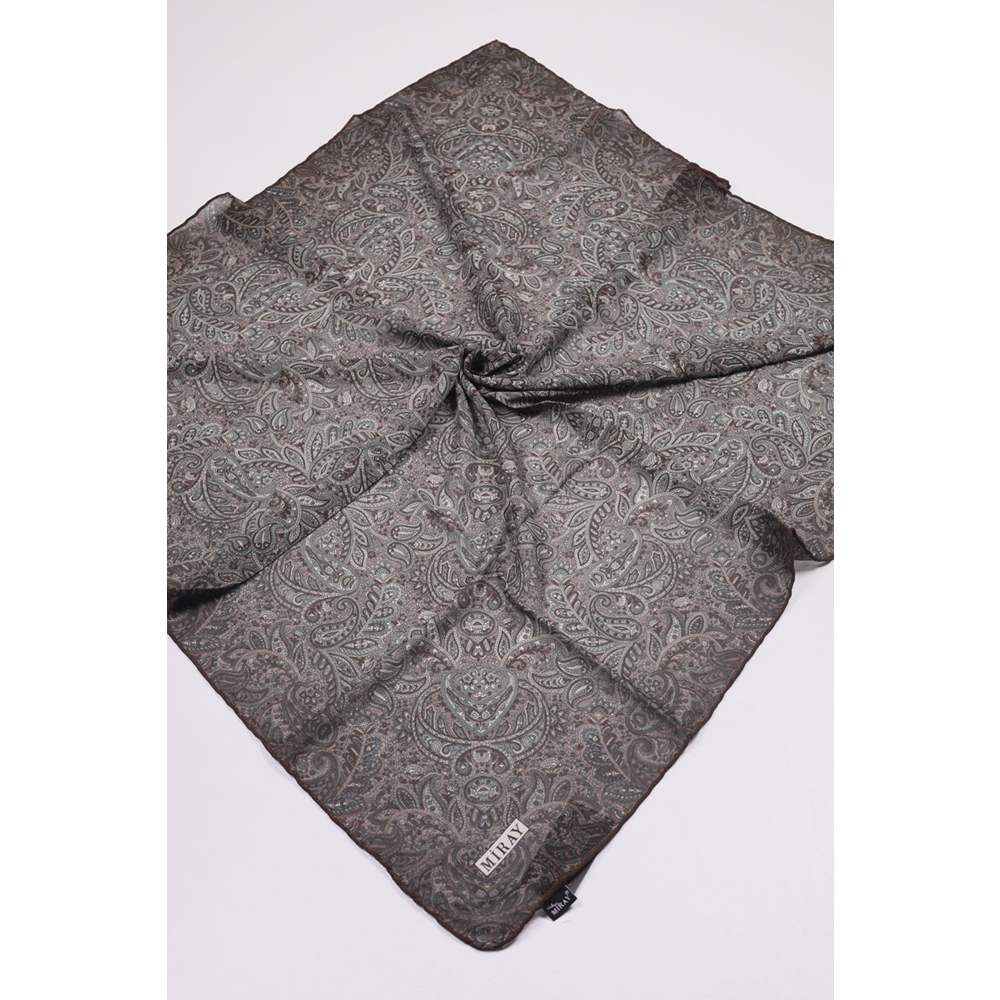 Miray Desenli Krep Eşarp - Desen-01 - Renk-01