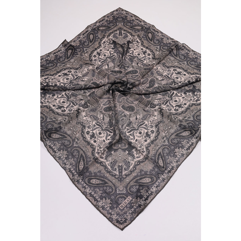 Miray Desenli Krep Eşarp - Desen-02 - Renk-02