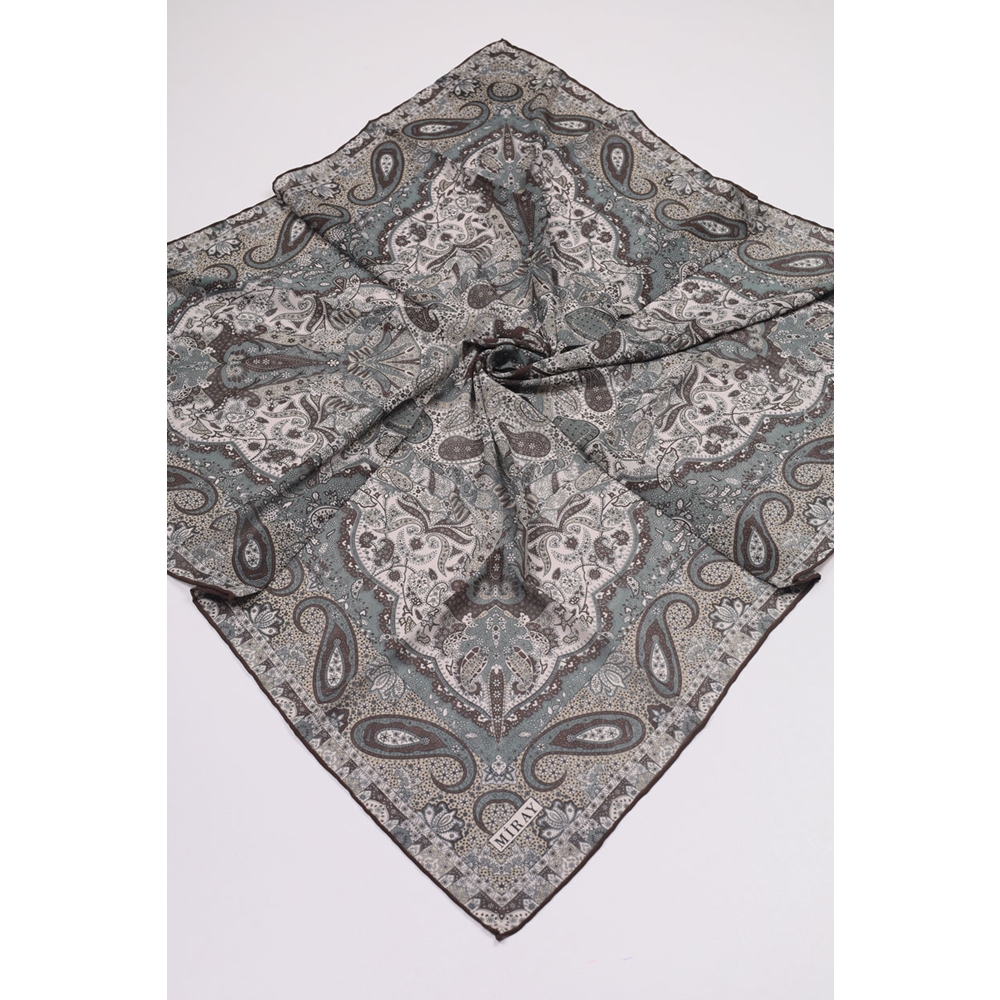 Miray Desenli Krep Eşarp - Desen-02 - Renk-02