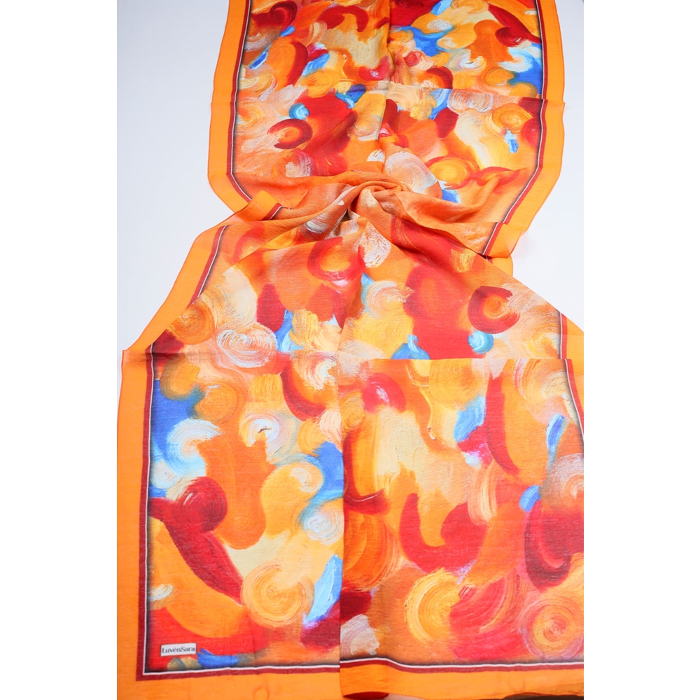 Luvensara Desenli Summer Şal - Desen-03 - Renk-09