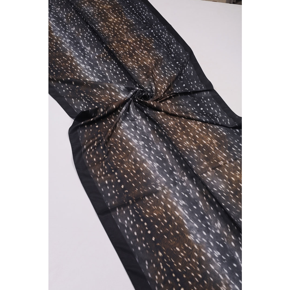 Scarfella Desenli Silk Licra Şal - Desen-10