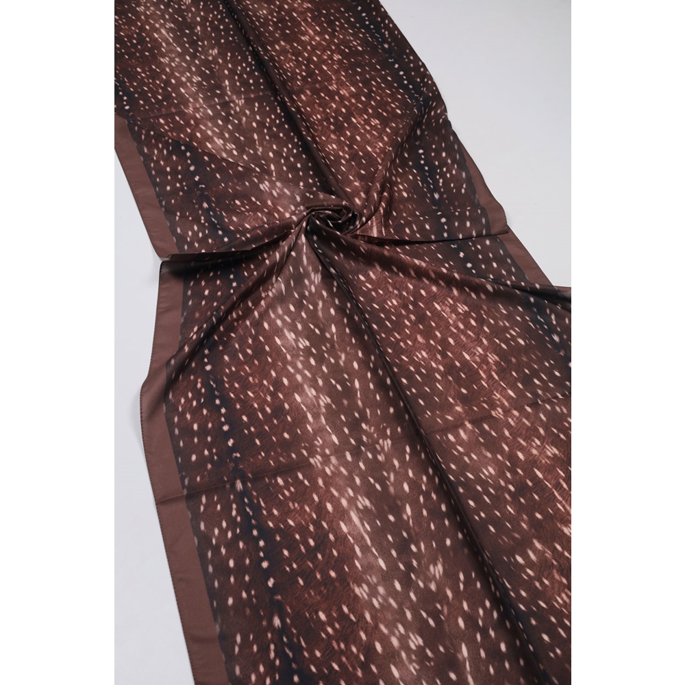 Scarfella Desenli Silk Licra Şal - Desen-10