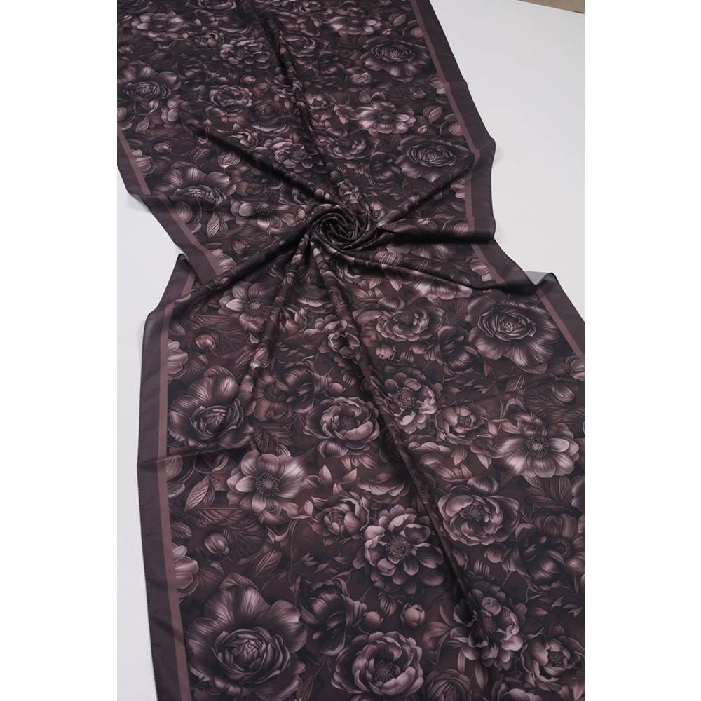 Scarfella Desenli Silk Licra Şal - Desen-11