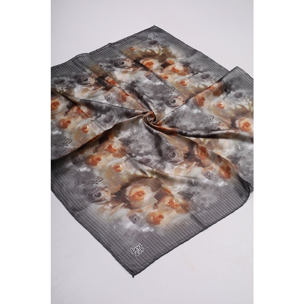 Levidor Desenli Kristal Eşarp - Desen-61 - Renk-01