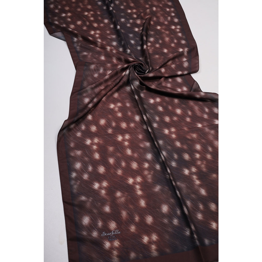 Scarfella Desenli Silk Licra Şal - Desen-13