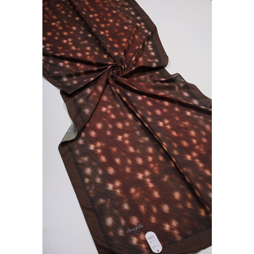 Scarfella Desenli Silk Licra Şal - Desen-13