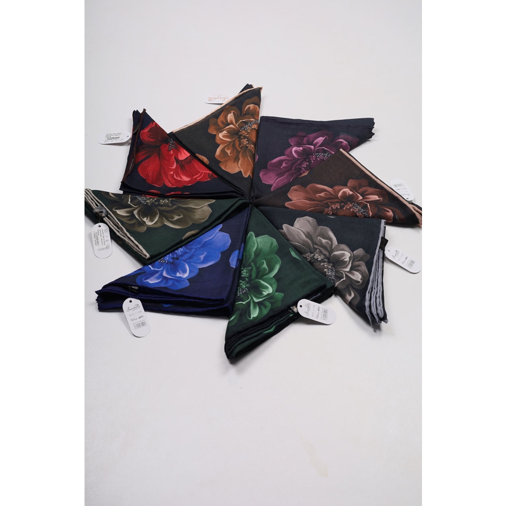 Scarfella Soft El Dikişli Eylül Eşarp - Desen-51