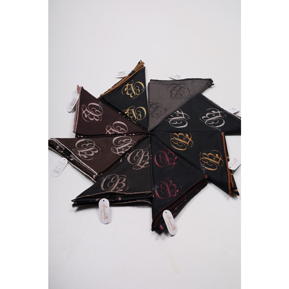 Scarfella Soft El Dikişli Eylül Eşarp - Desen-53