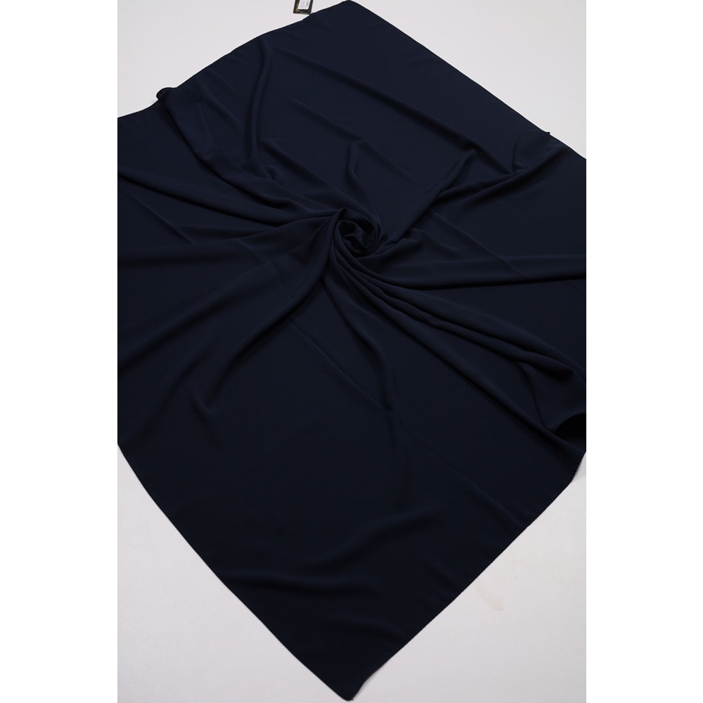 Madame Polo 120 Cm Medine İpeği Eşarp - Siyah