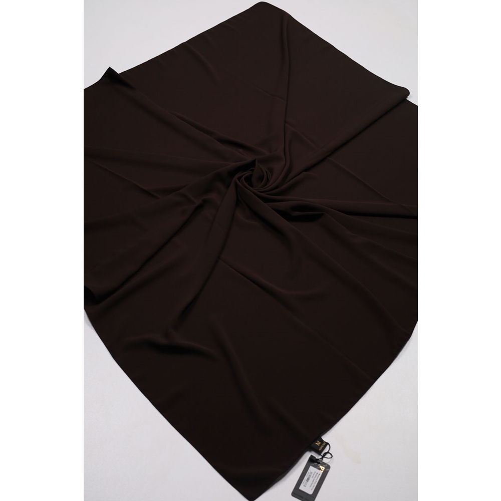 Madame Polo 120 Cm Medine İpeği Eşarp - Siyah