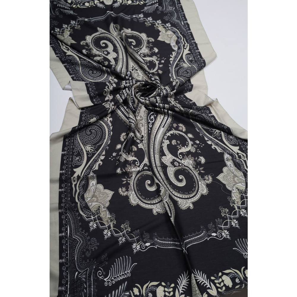 Scarfella Desenli Naturel Şal - Desen-145