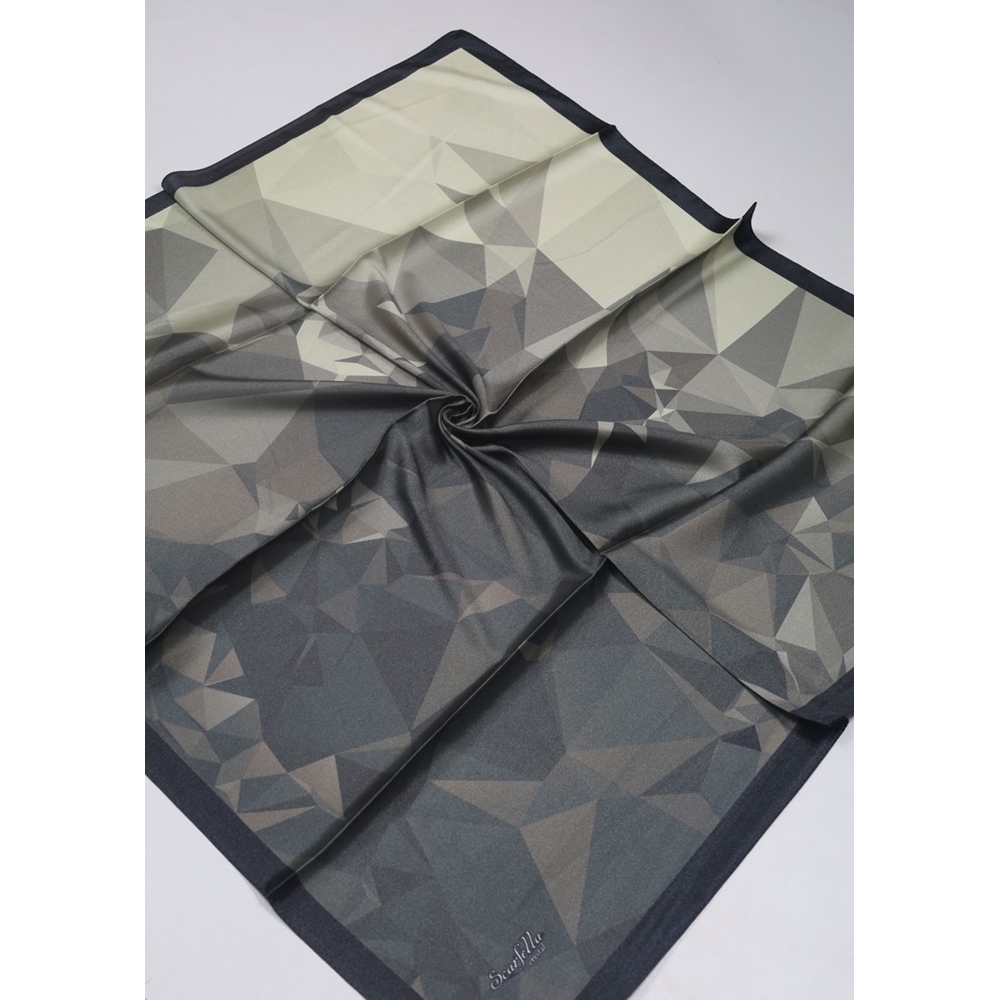 Scarfella Hybrid Desenli Kristal Eşarp - Desen-10