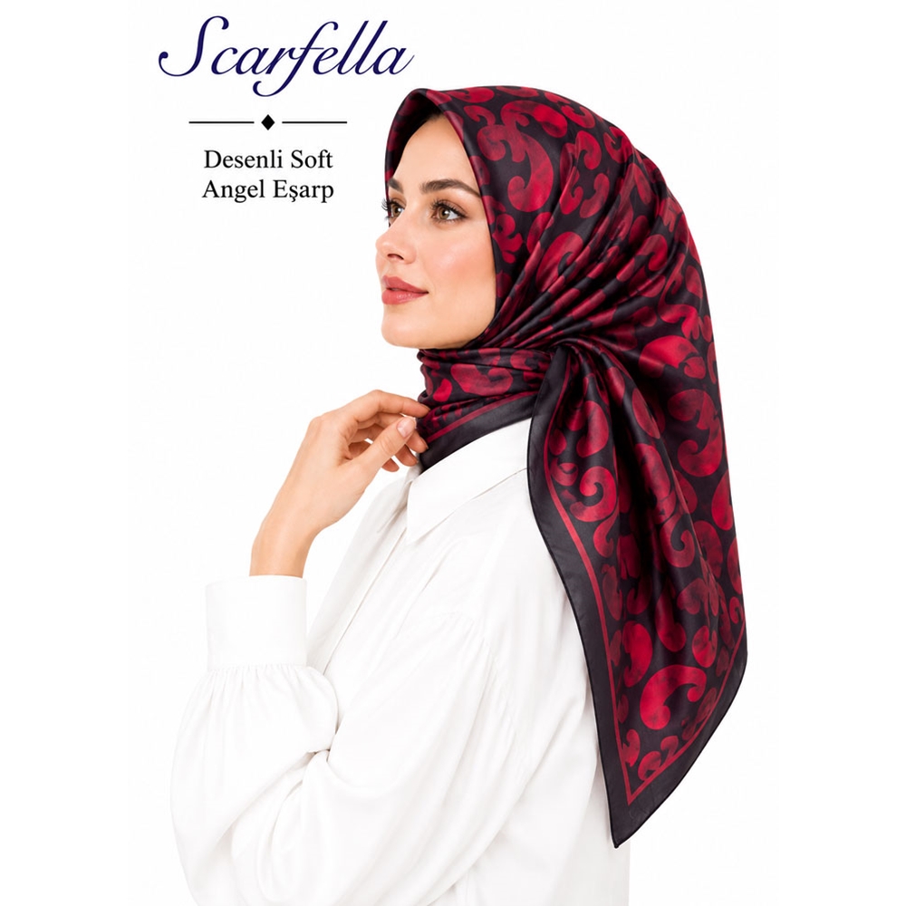 Scarfella Desenli Soft Angel Eşarp - Desen-76
