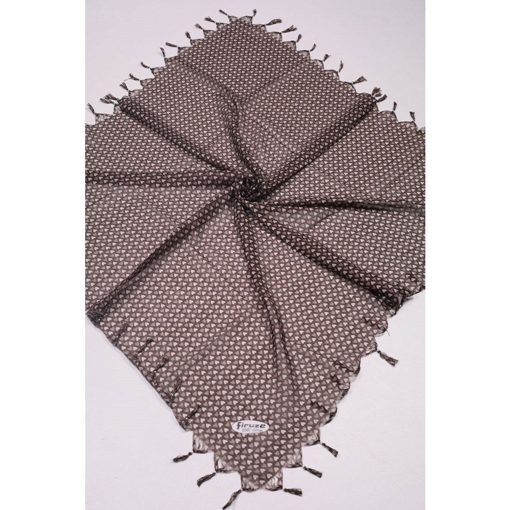 Firuze Star Desenli Boncuklu Tülbent - Desen-58
