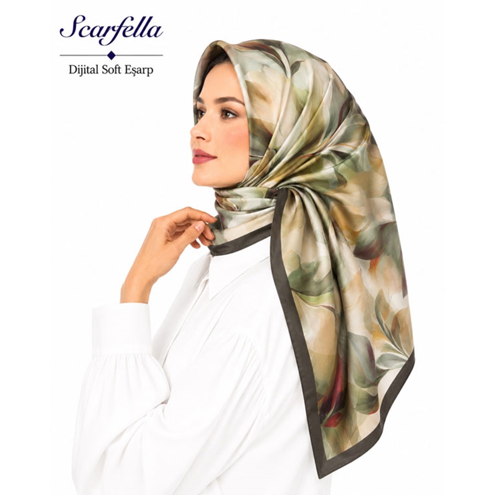 Scarfella Dijital Soft Eşarp - Desen-139