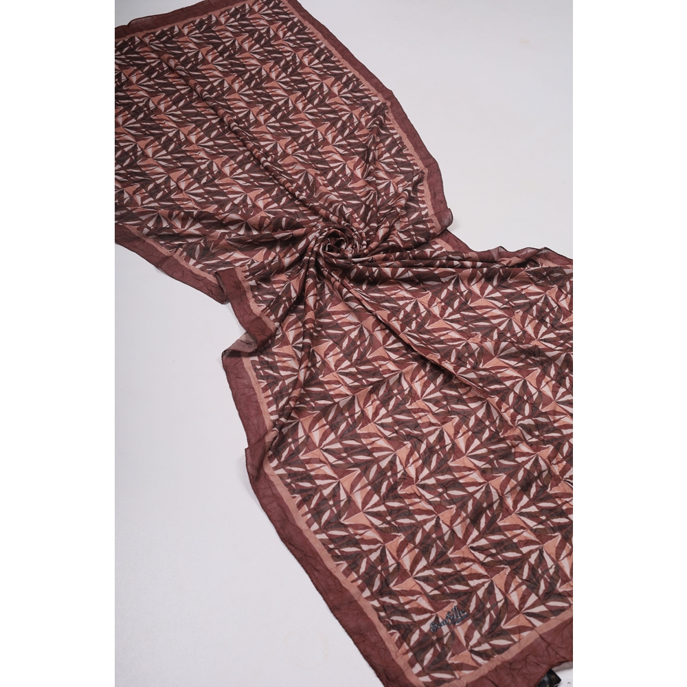 Scarfella Desenli Premium Bambu Kraş Şal - Desen-01