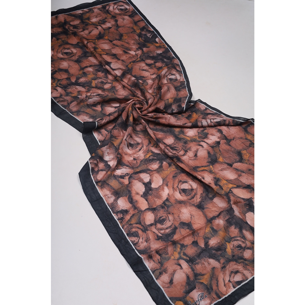 Scarfella Desenli Bambu Kraş Şal - Desen-12
