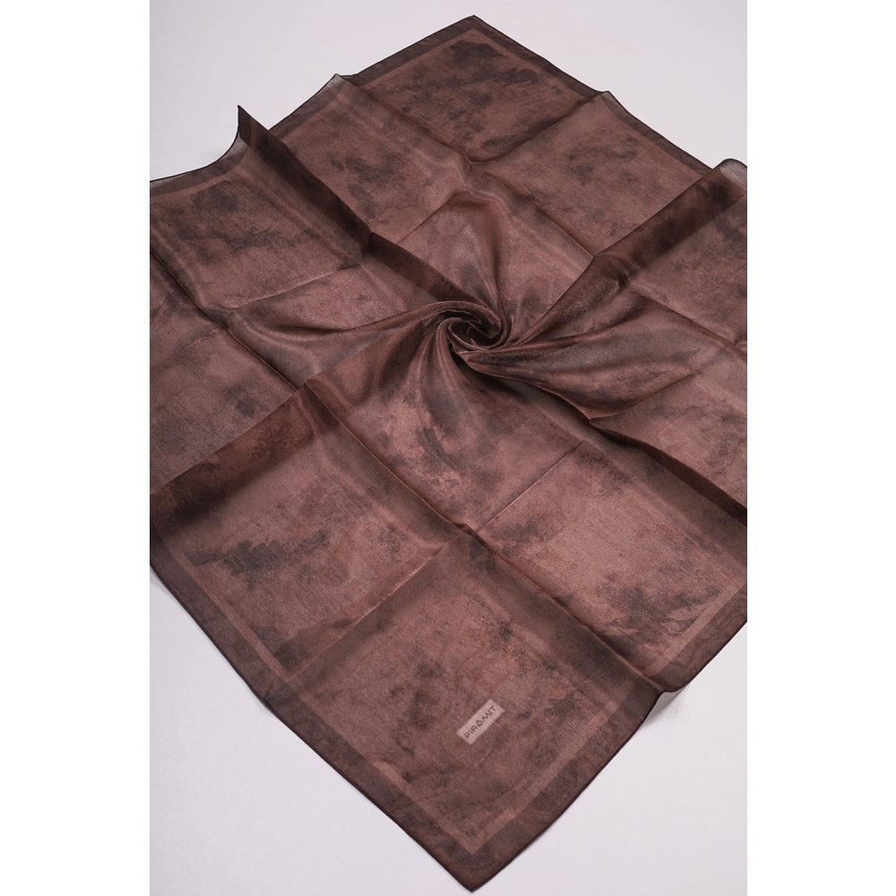 Piramit Desenli Simli Bantlı Abiye Eşarp - Desen-01 - Renk-19