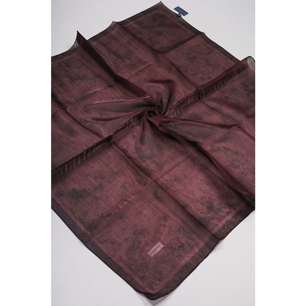 Piramit Desenli Simli Bantlı Abiye Eşarp - Desen-01 - Renk-19