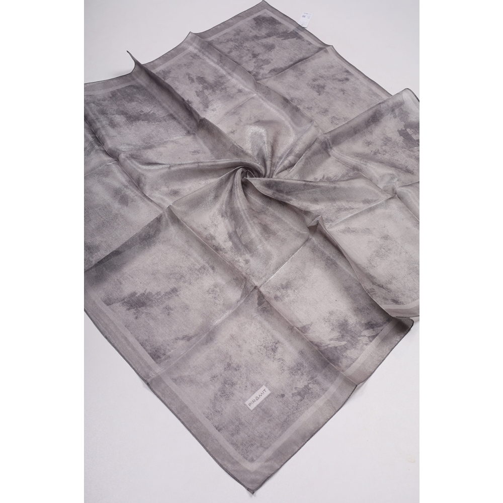 Piramit Desenli Simli Bantlı Abiye Eşarp - Desen-01 - Renk-19