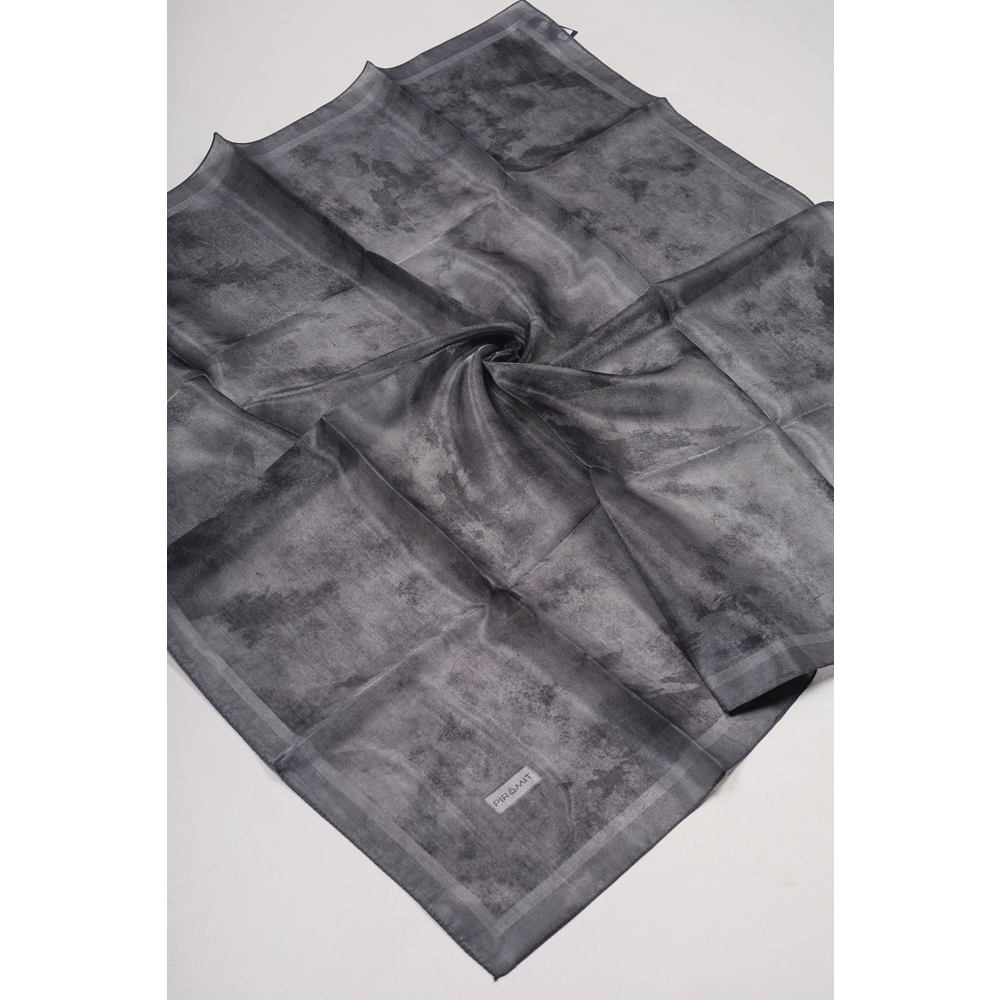 Piramit Desenli Simli Bantlı Abiye Eşarp - Desen-01 - Renk-19