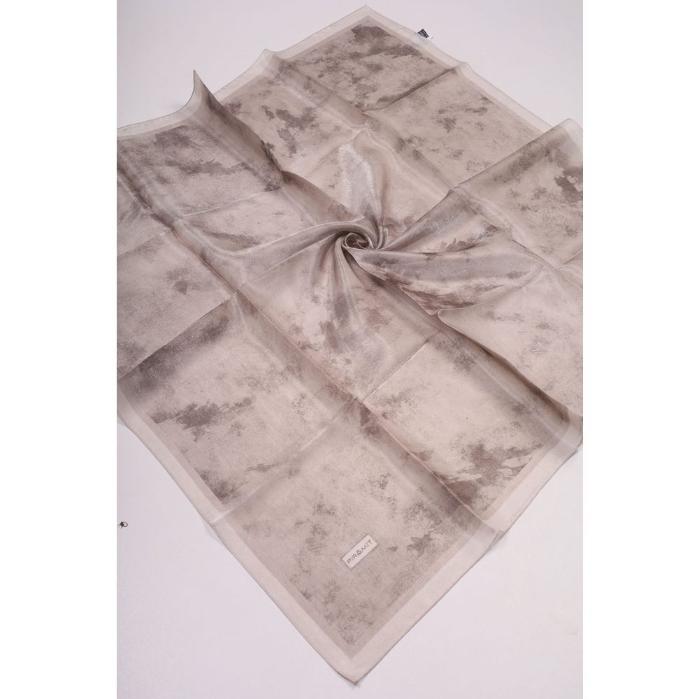 Piramit Desenli Simli Bantlı Abiye Eşarp - Desen-01 - Renk-19