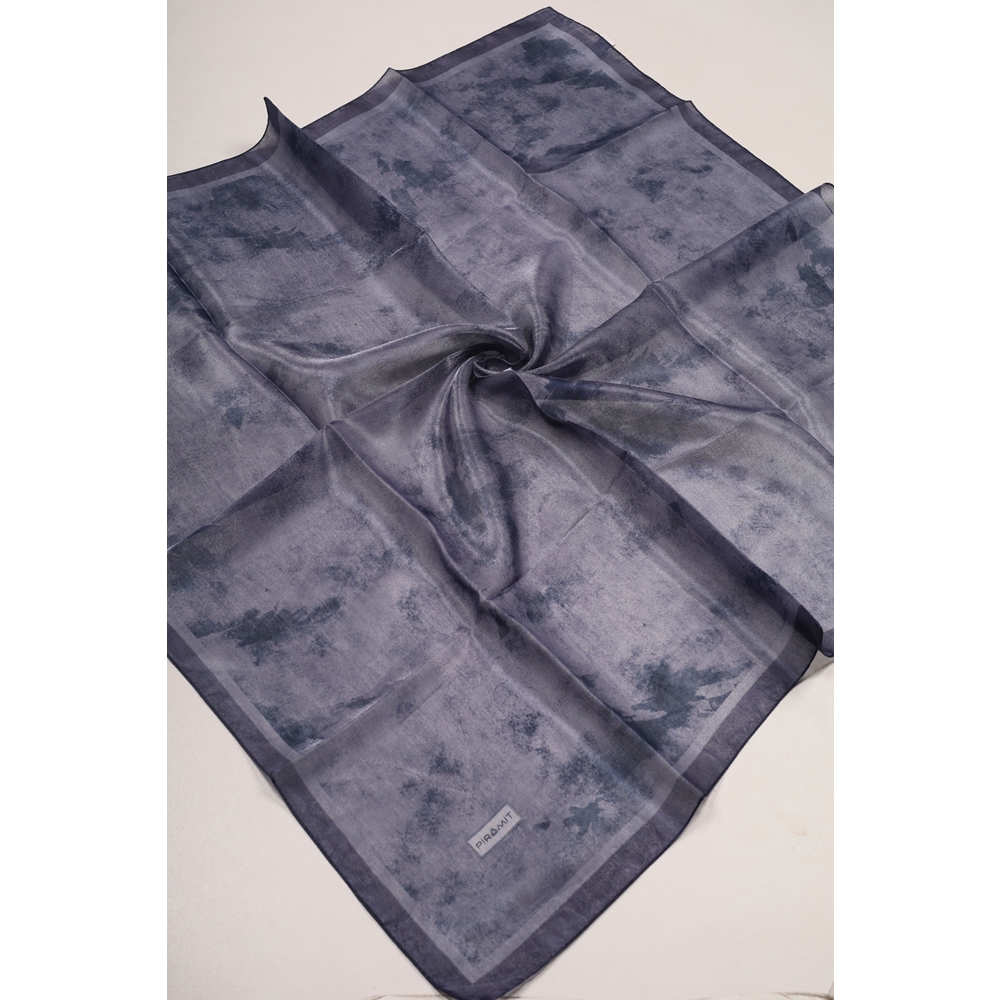 Piramit Desenli Simli Bantlı Abiye Eşarp - Desen-01 - Renk-19