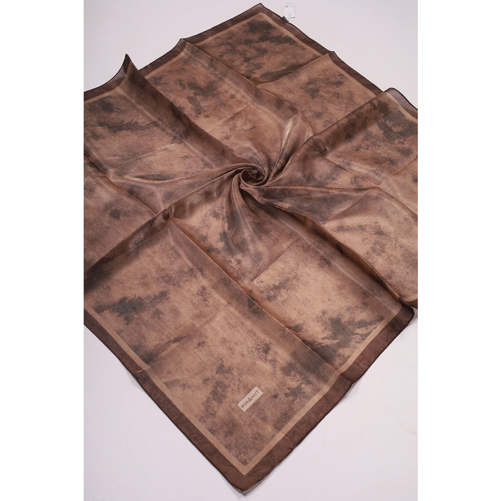 Piramit Desenli Simli Bantlı Abiye Eşarp - Desen-01 - Renk-19