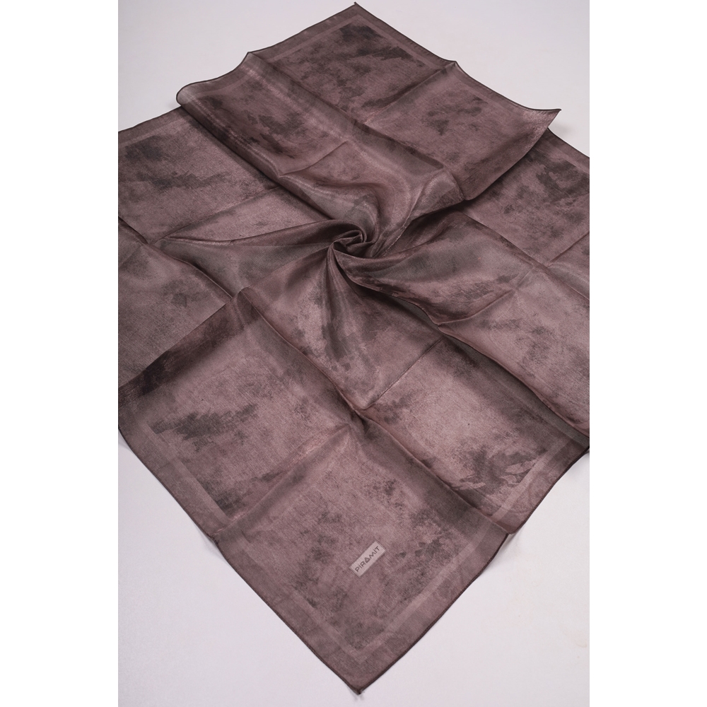 Piramit Desenli Simli Bantlı Abiye Eşarp - Desen-01 - Renk-19