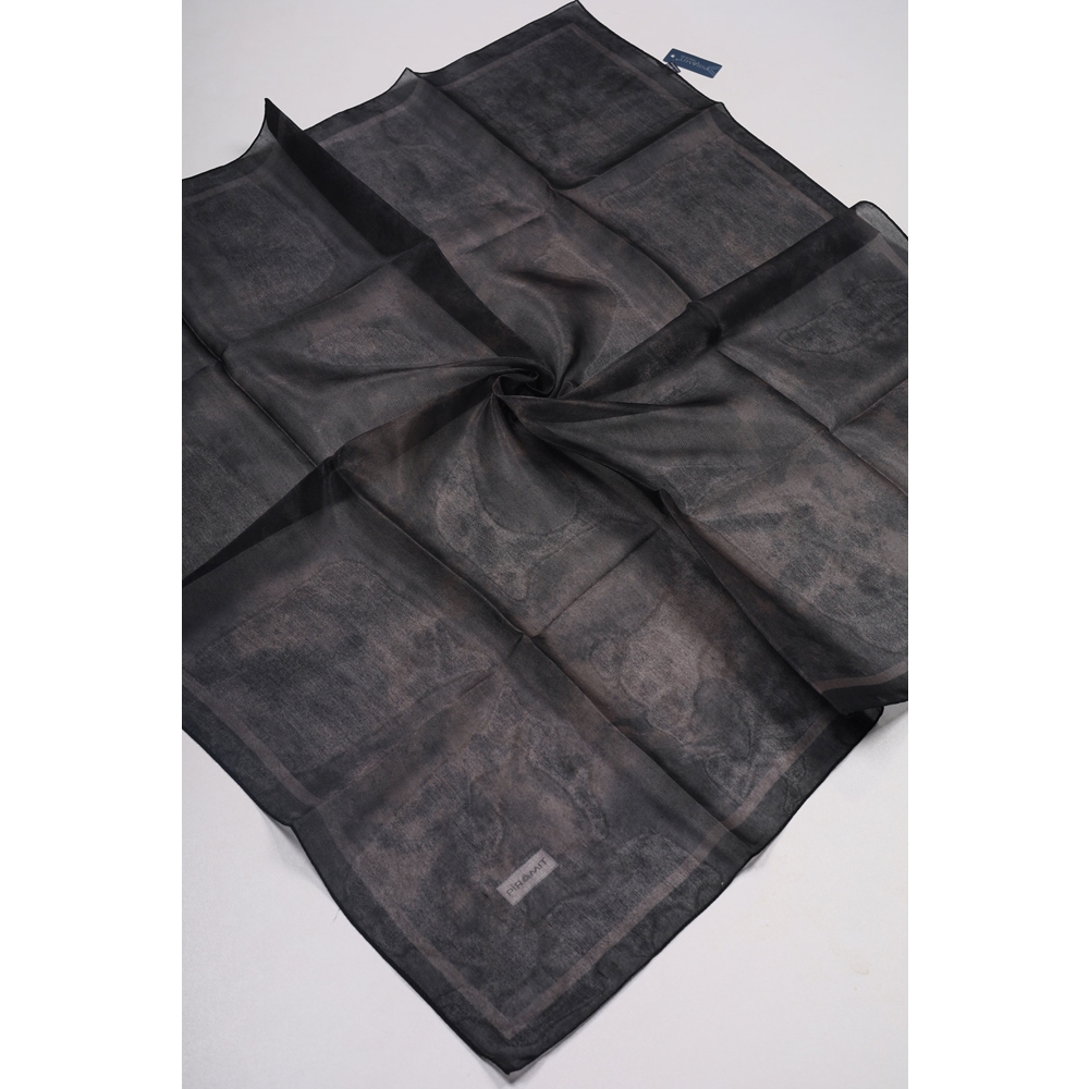 Piramit Desenli Simli Bantlı Abiye Eşarp - Desen-01 - Renk-19