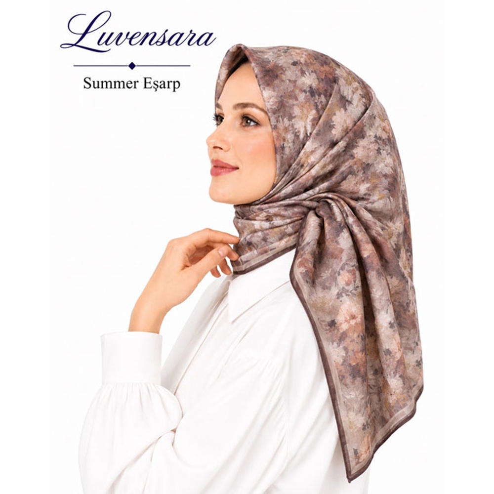 Luvensara Desenli Summer Eşarp - Desen-09