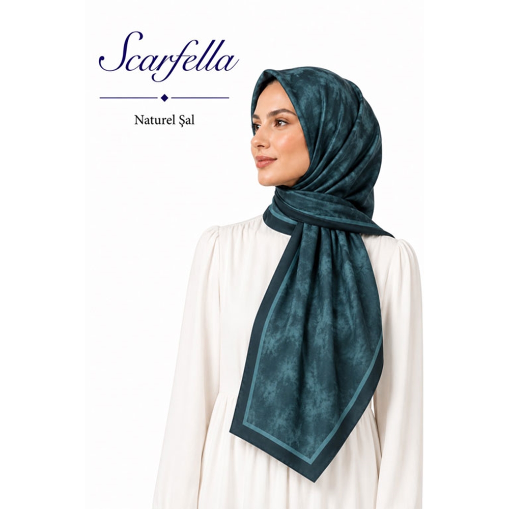 Scarfella Desenli Naturel Şal - Desen-166