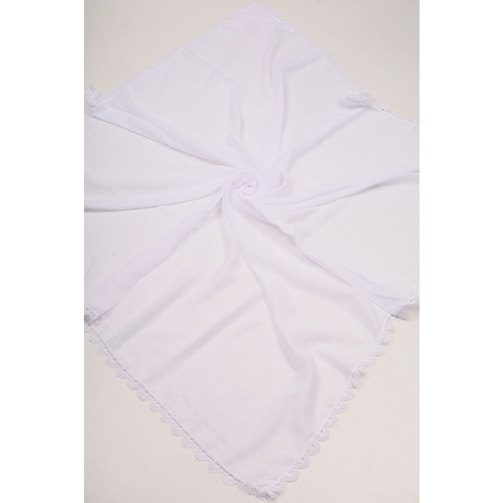 Baysem Hacı Tülbenti 110 cm. Dikişli - Desen-02
