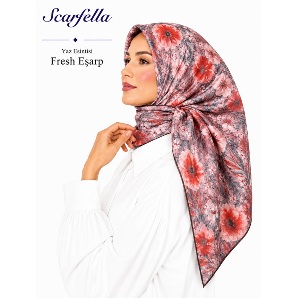 Scarfella Yaz Esintisi Fresh Eşarp - Desen-115