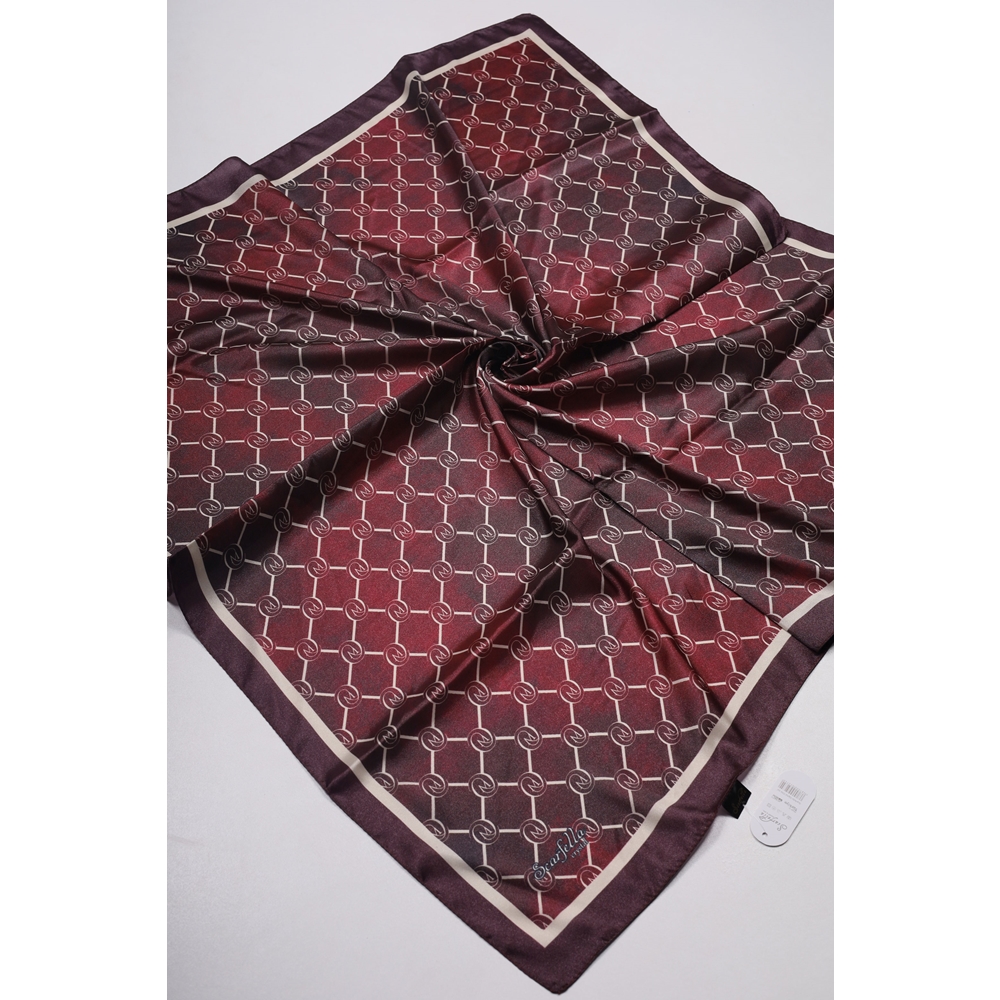 Scarfella Hybrid Desenli Kristal Eşarp - Desen-17 - Renk-01