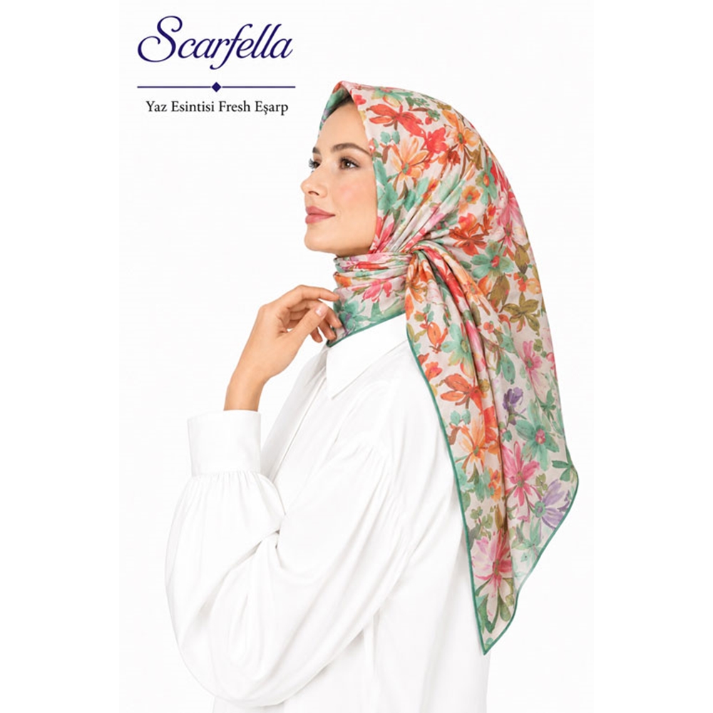 Scarfella Yaz Esintisi Fresh Eşarp - Desen-123