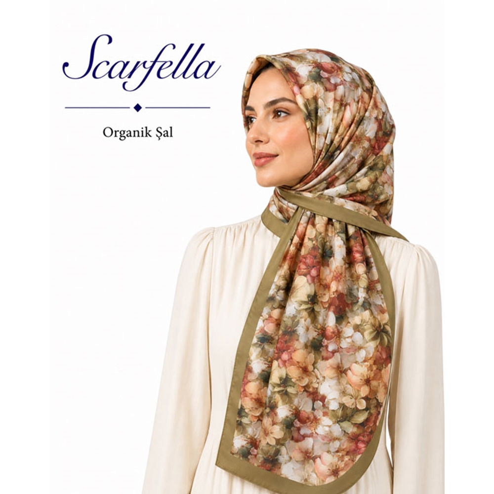 Scarfella Organik Şal - Desen-16