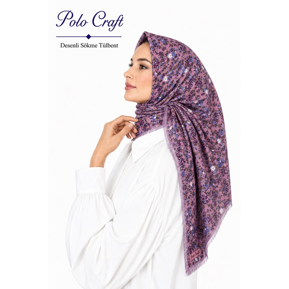 Polo Craft Desenli Sökme Tülbent - Desen-01